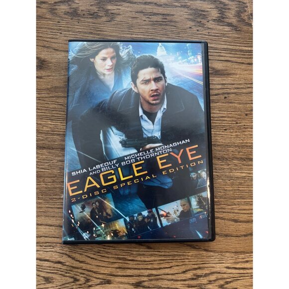 Eagle Eye 2008 DVD Action Thriller Shia LaBeouf Michelle Monaghan Pre-Owned - Picture 1 of 4